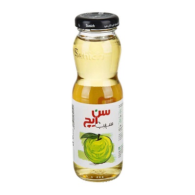 سن ایچ آبمیوه سیب 200 میلی شیشه ای