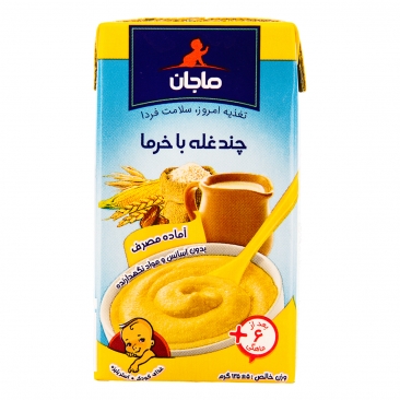 ماجان غذای کودک چندغله باخرما 135گرمی