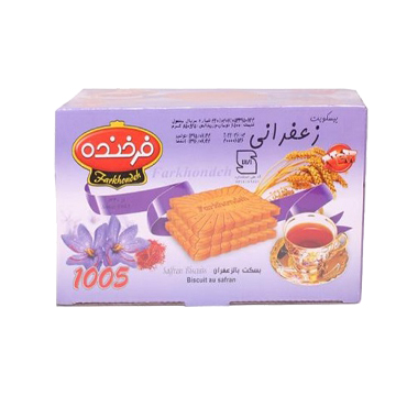 فرخنده بیسکوییت پذیرایی زعفرانی