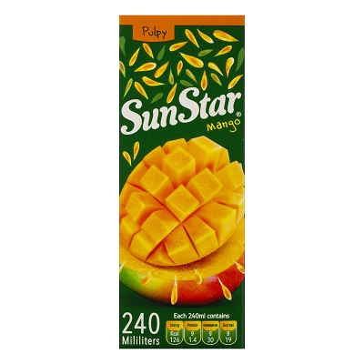 سان استار آبمیوه انبه پالپی  240میلی
