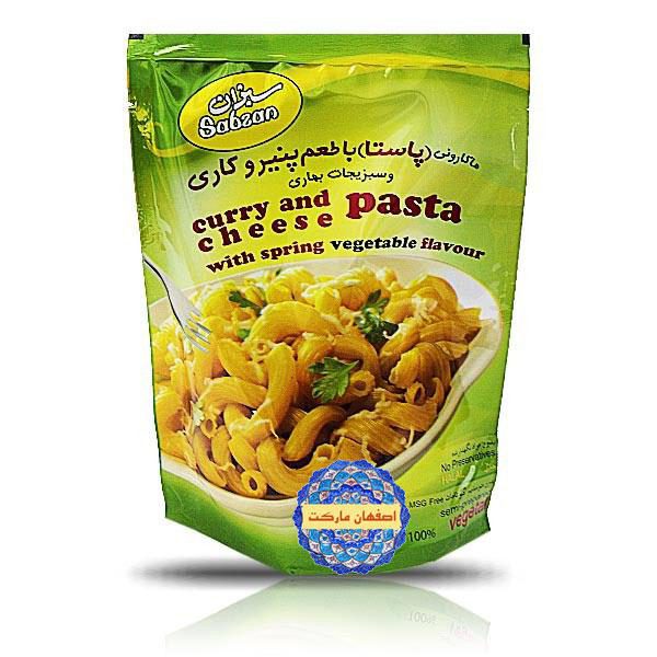 سبزان پاستا پنیر و کاری 180گ