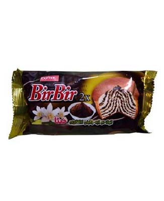 درنا کیک بیربیر با مغز کرم کاکوئو و فندق 60 گرمی