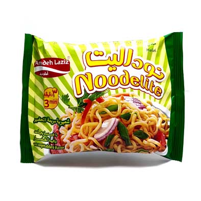 نودلیت با طعم سبزیجات نیمه آماده