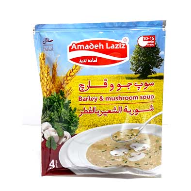 آماده لذیذ سوپ جووقارچ