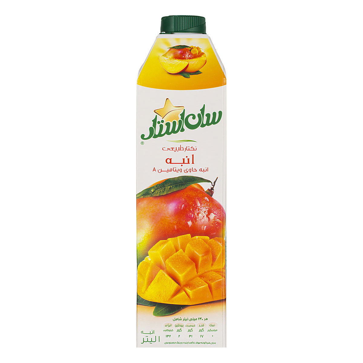 سان استار آبمیوه انبه 1لیتر