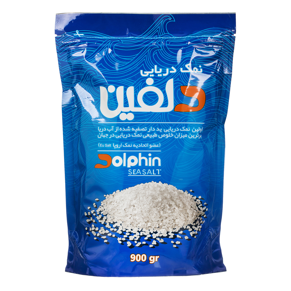 نمک دریایی پاکتی 900 دلفین