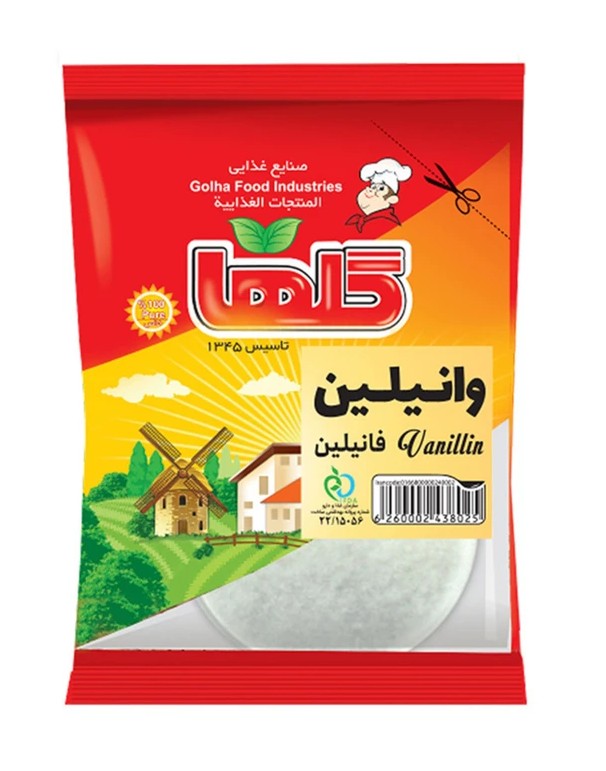 گلها پودر وانیل خرس نشان  3گرم