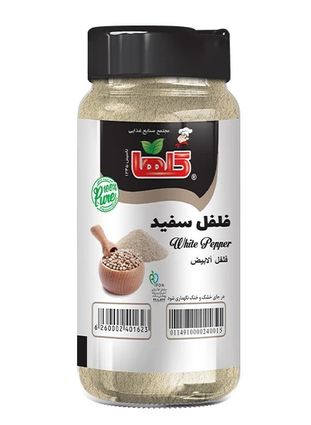 گلها پودر فلفل سفید پت 80 گرم