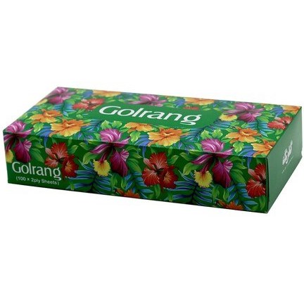 سامع دستمال کاغذی 100 برگ دولا طرح گل