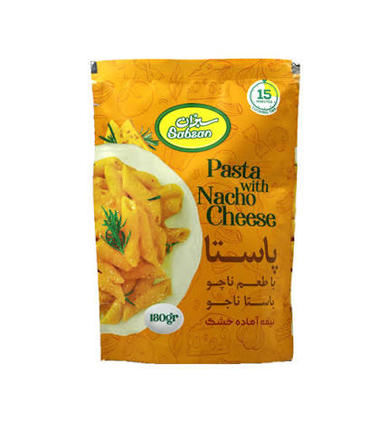 سبزان پاستا با طعم ناچو نیمه آماده 180گرمی