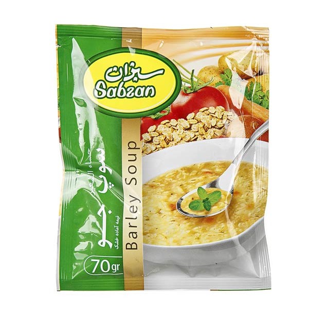 سبزان سوپ جو نیمه آماده70گرم