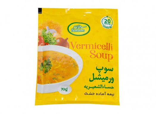 سبزان سوپ ورمیشل نیمه آماده 70گرم