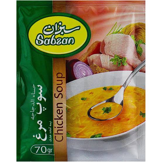سبزان سوپ مرغ نیمه آماده 70گرم