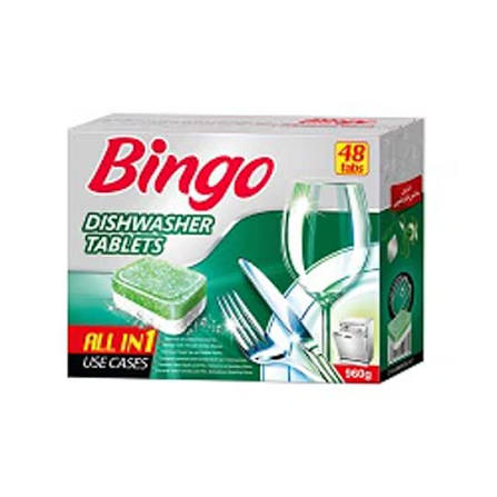 بینگو قرص ماشین ظرفشویی 480گرم