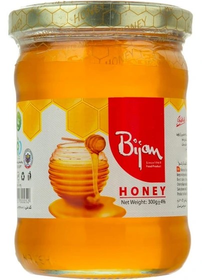 بیژن عسل طبیعی شیشه 300 گرمی