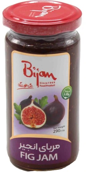 بیژن مربای انجیر شیشه 290 گرمی