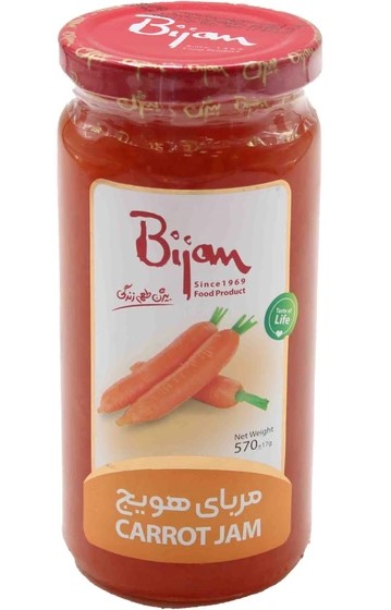 بیژن مربای هویج شیشه 570 گرمی