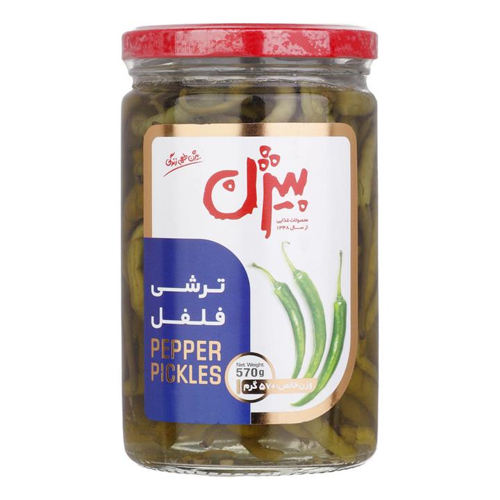 بیژن ترشی فلفل شیشه 570 گرمی