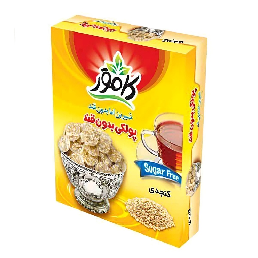 کامور پولکی بدون قند کنجدی 150 گرم