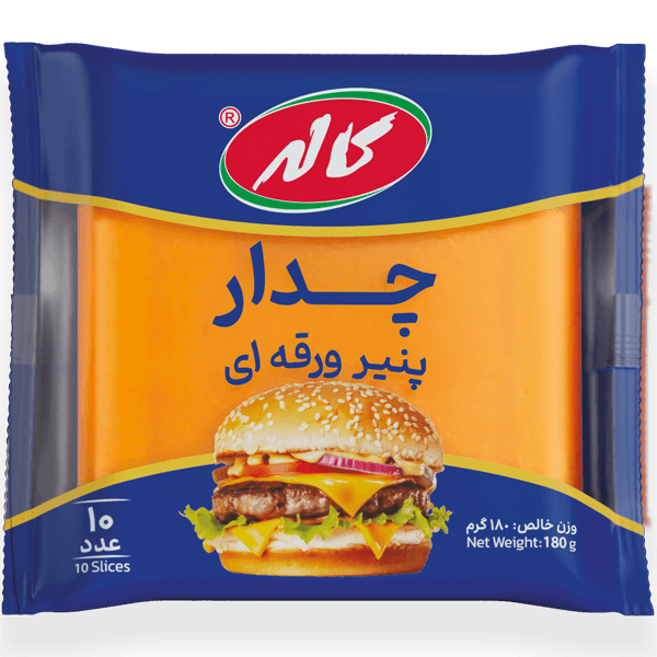 کاله پنیر ورقه ای چدار180گرمی