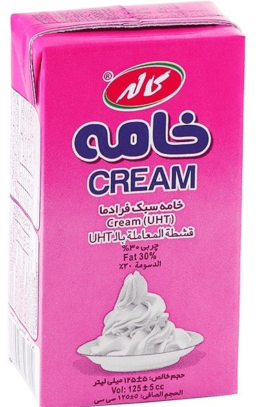 کاله خامه سبک فرادما 125 گرمی
