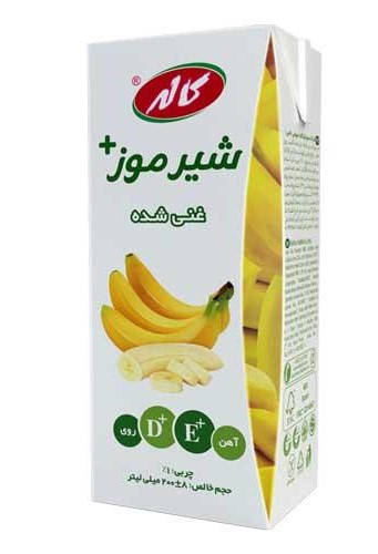 کاله شیر موز غنی شده 200 میلی