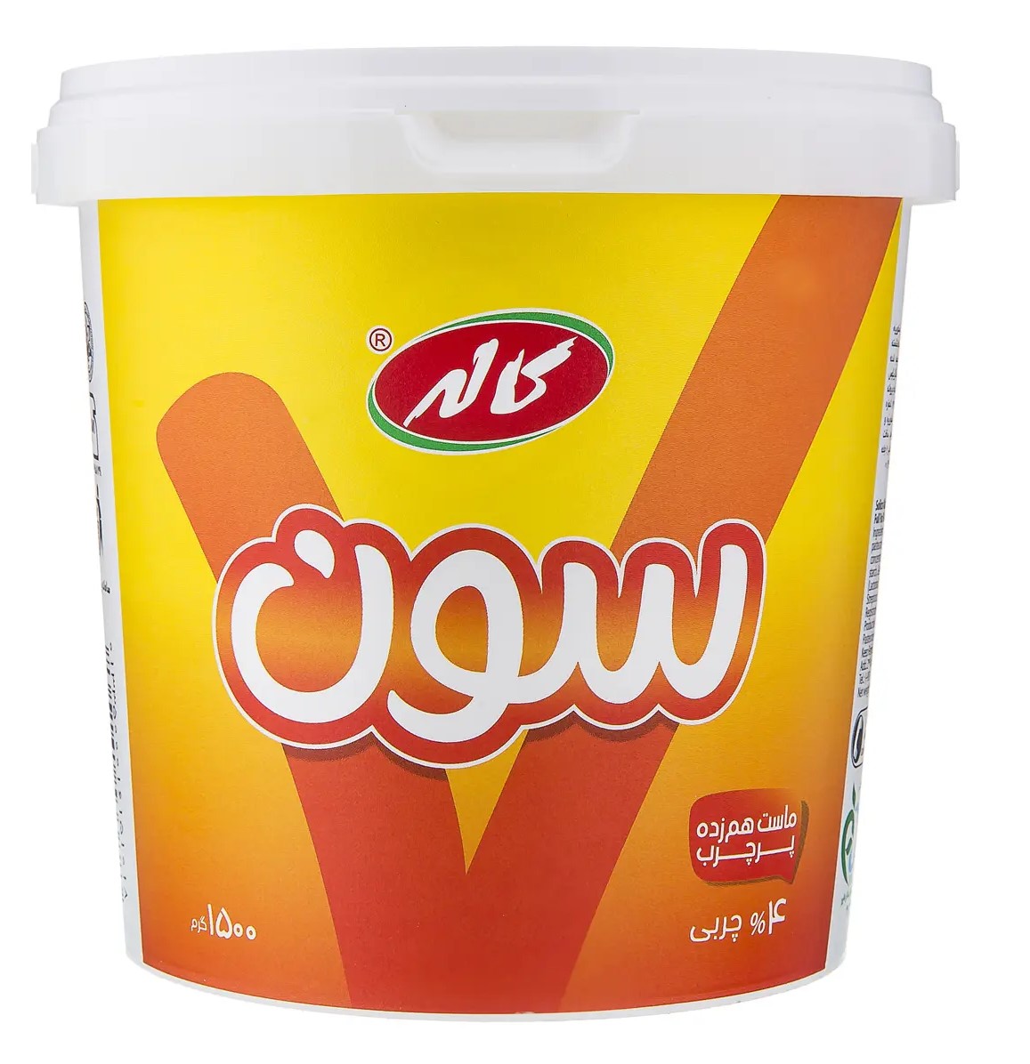 کاله ماست سون همزده پرچرب سطلی 1500 گرمی