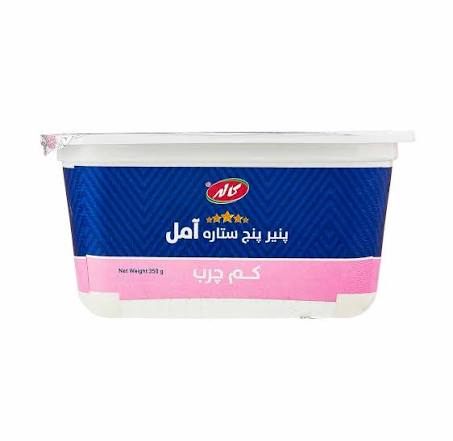 پنیر پنج ستاره آمل کم چرب 350 گرمی
