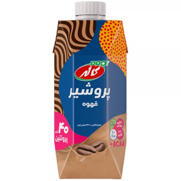 کاله شیر پروتئینه قهوه 330میلی