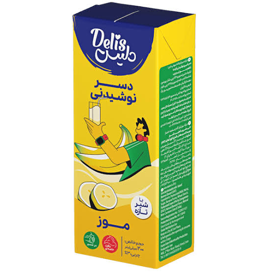 دلیس دسر شیری نوشیدنی با طعم موز200 میلی
