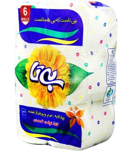 بی تا دستمال توالت 4 لایه شش عددی
