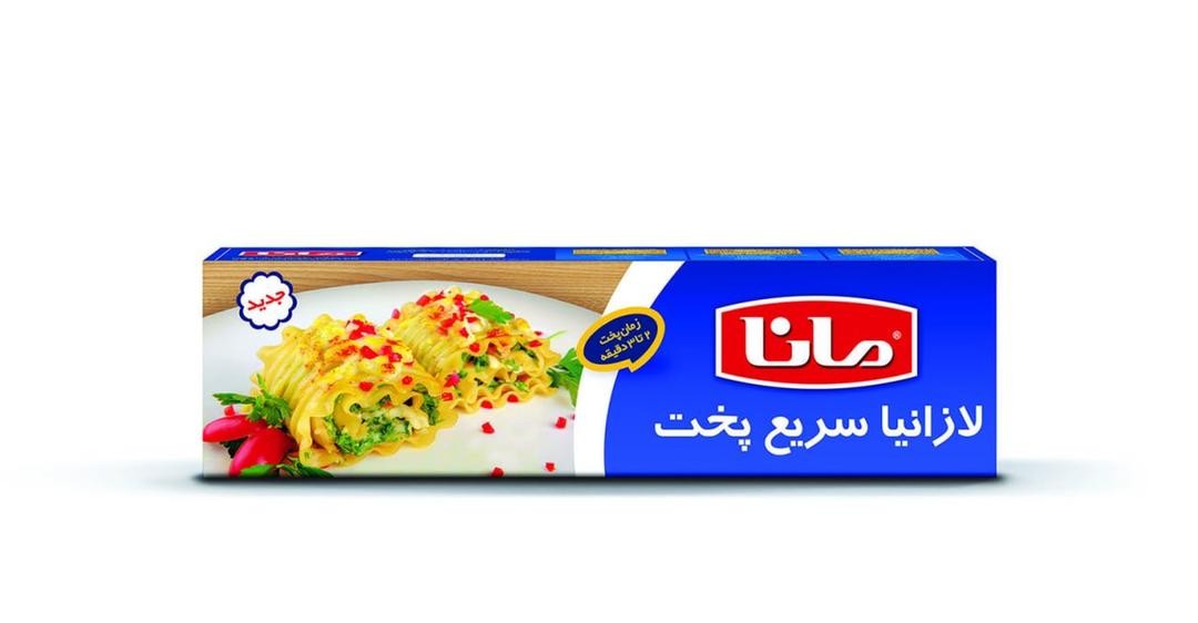 مانا لازانیا سریع پخت 250 گرم