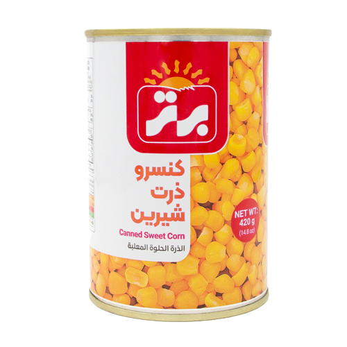 برتر کنسرو ذرت شیرین 400 گرمی