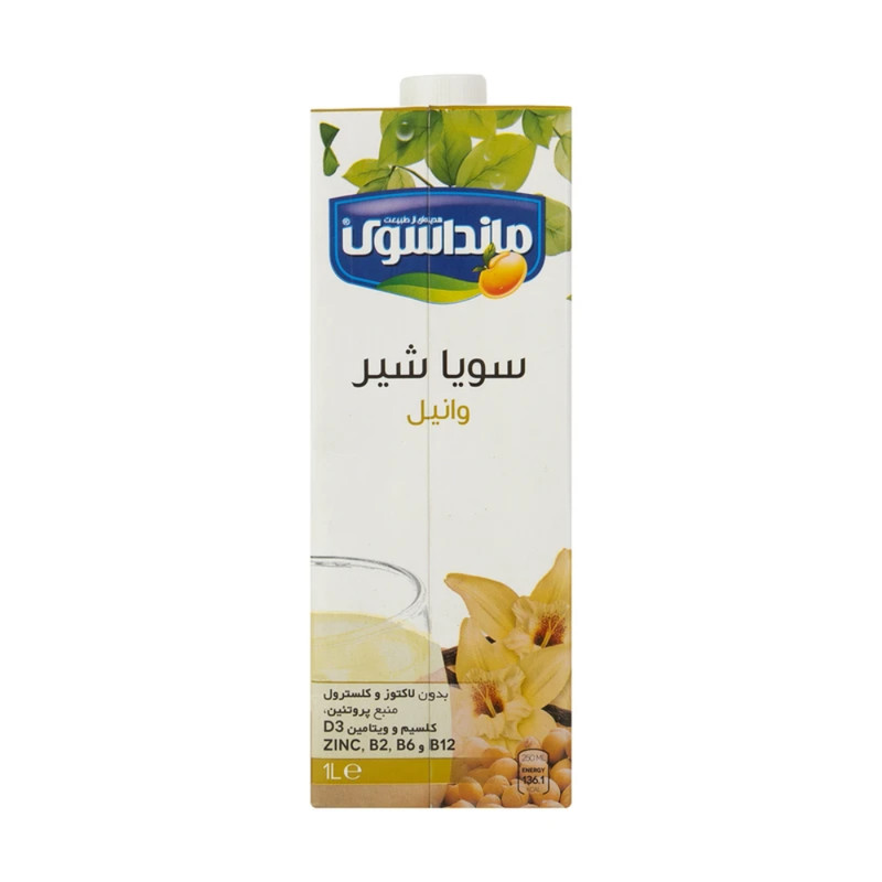 مانداسوی سویا شیر وانیل 1000 میلی