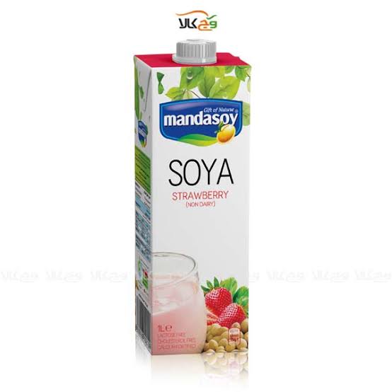 ماندا سوی شیرسویا توت فرنگی 1لیتری