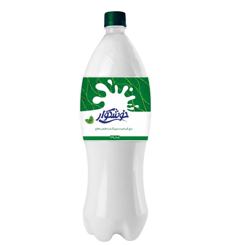 خوشگوار دوغ بدون گاز باطعم نعنا 1لیتری