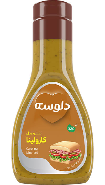 دلوسه سس خردل کارولینا 280 گرم