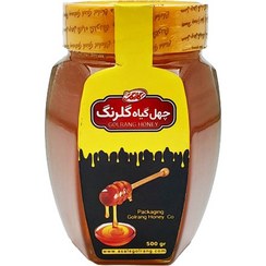گلرنگ عسل چهل گیاه بدون موم 500 گرمی