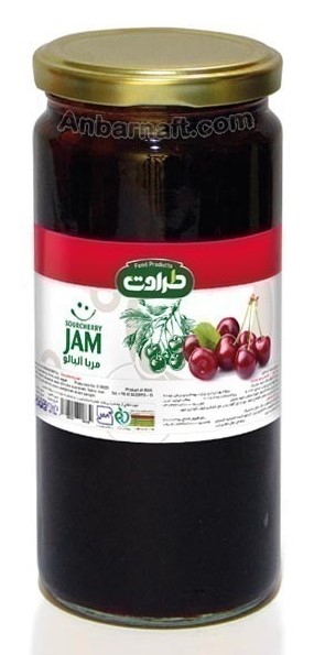 طراوت مربای آلبالو شیشه 610گرمی