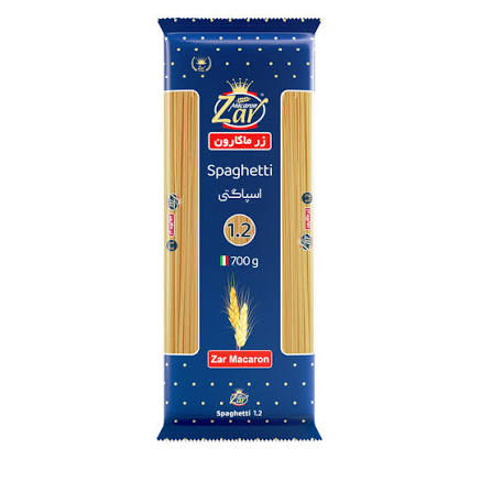 زر ماکارون اسپاگتی 1.2 700گرمی