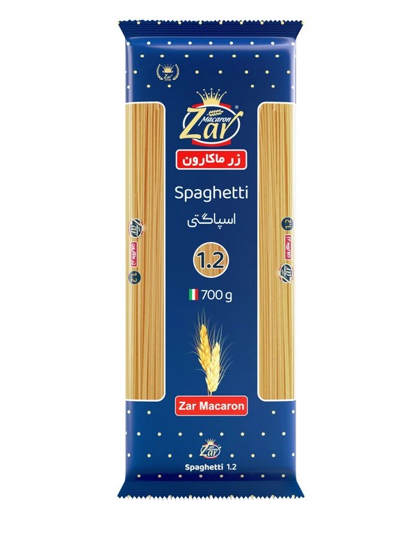 زر ماکارون اسپاگتی 1.2 700گرمی
