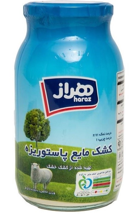 هراز کشک مایع پاستوریزه شیشه 680 گرمی