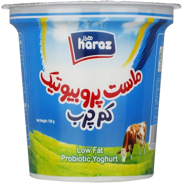 هراز ماست پروبیوتیک کم چرب 750گرمی