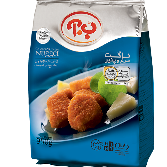 ب آ ناگت مرغ وپنیر 250گرمی