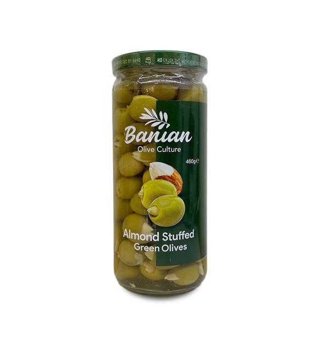 بانیان زیتون سبز با مغز بادام 460 گرم