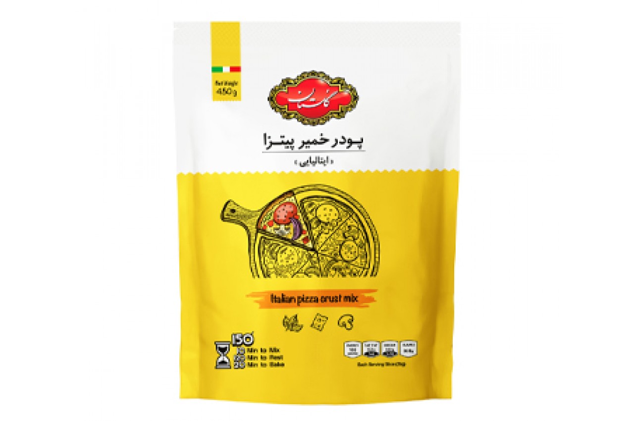 گلستان پودرخمیر پیتزا ایتالیایی450 گرمی