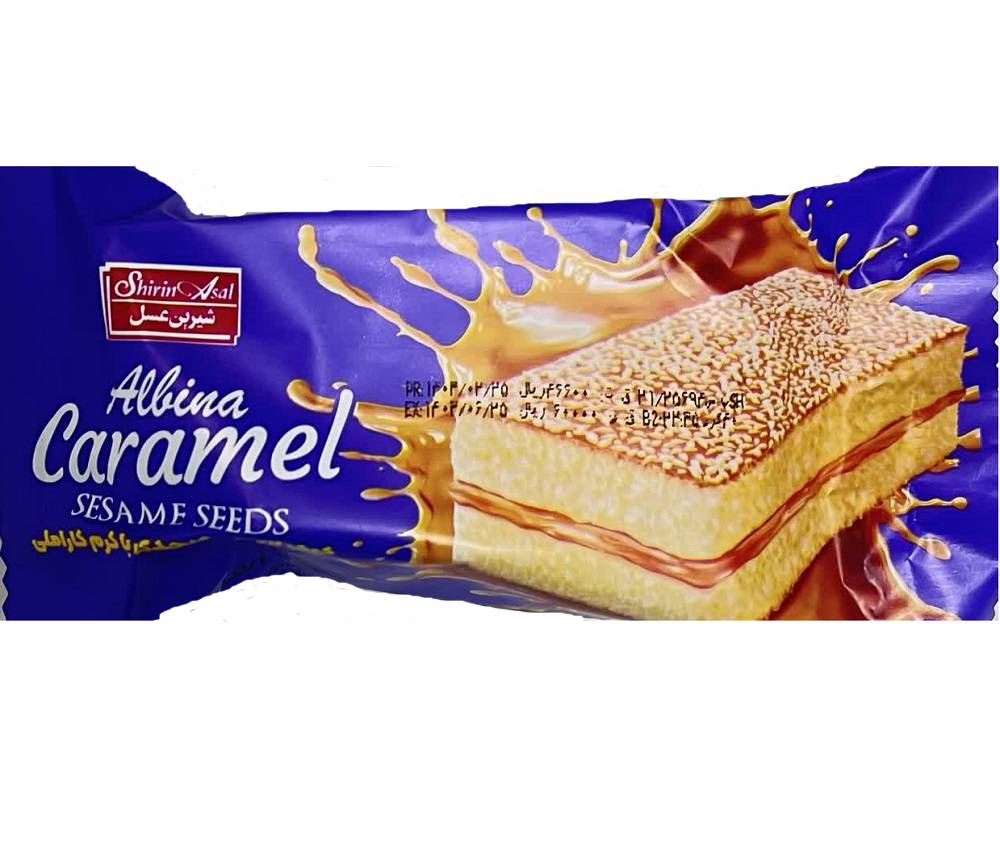 شیرین عسل کیک آلبینا کنجدی 35 گرمی