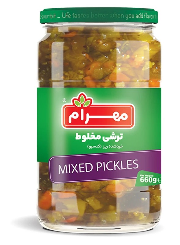 مهرام ترشی مخلوط 660 گرم