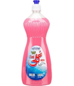 گلی مایع ظرفشویی صورتی 1 کیلوگرمی