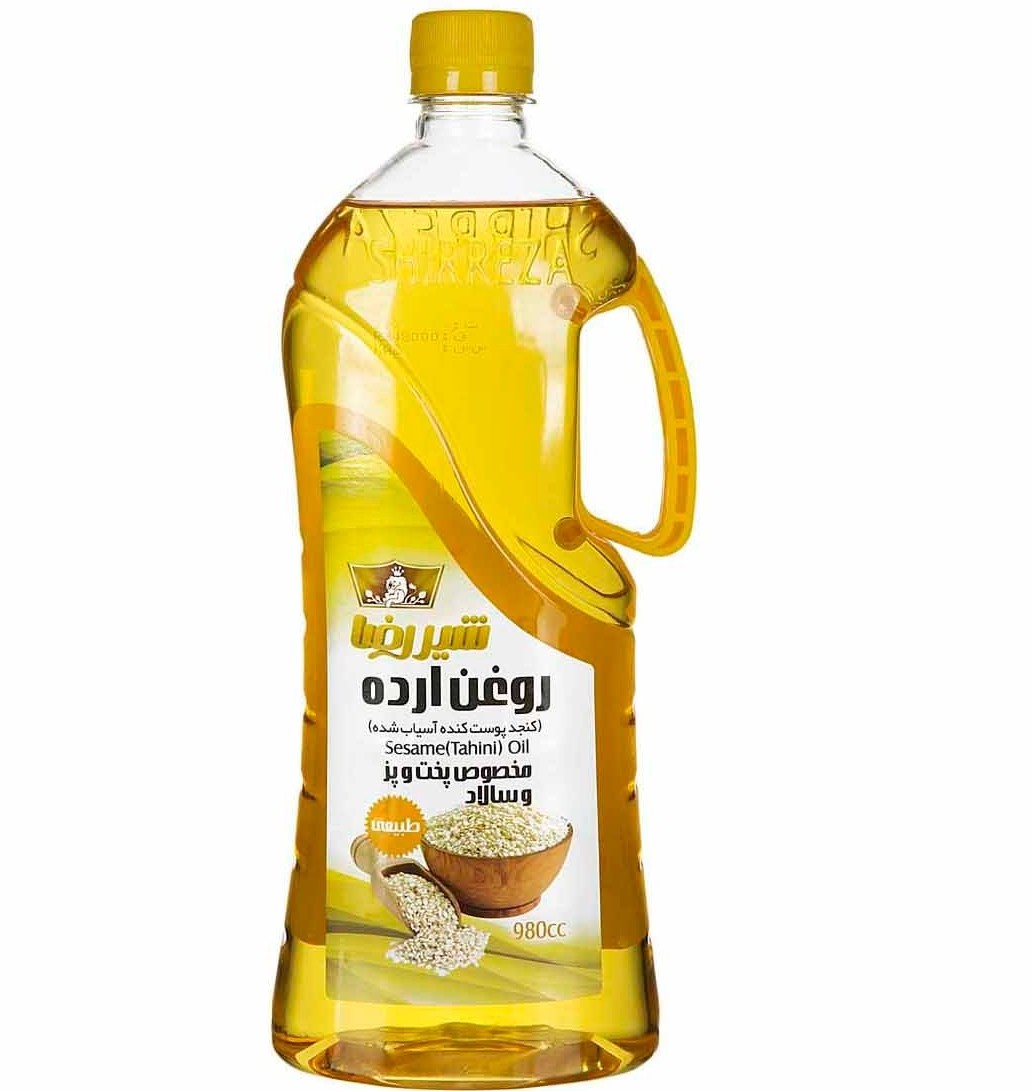 شیررضا روغن ارده پخت و پز و سالاد 880 گرمی